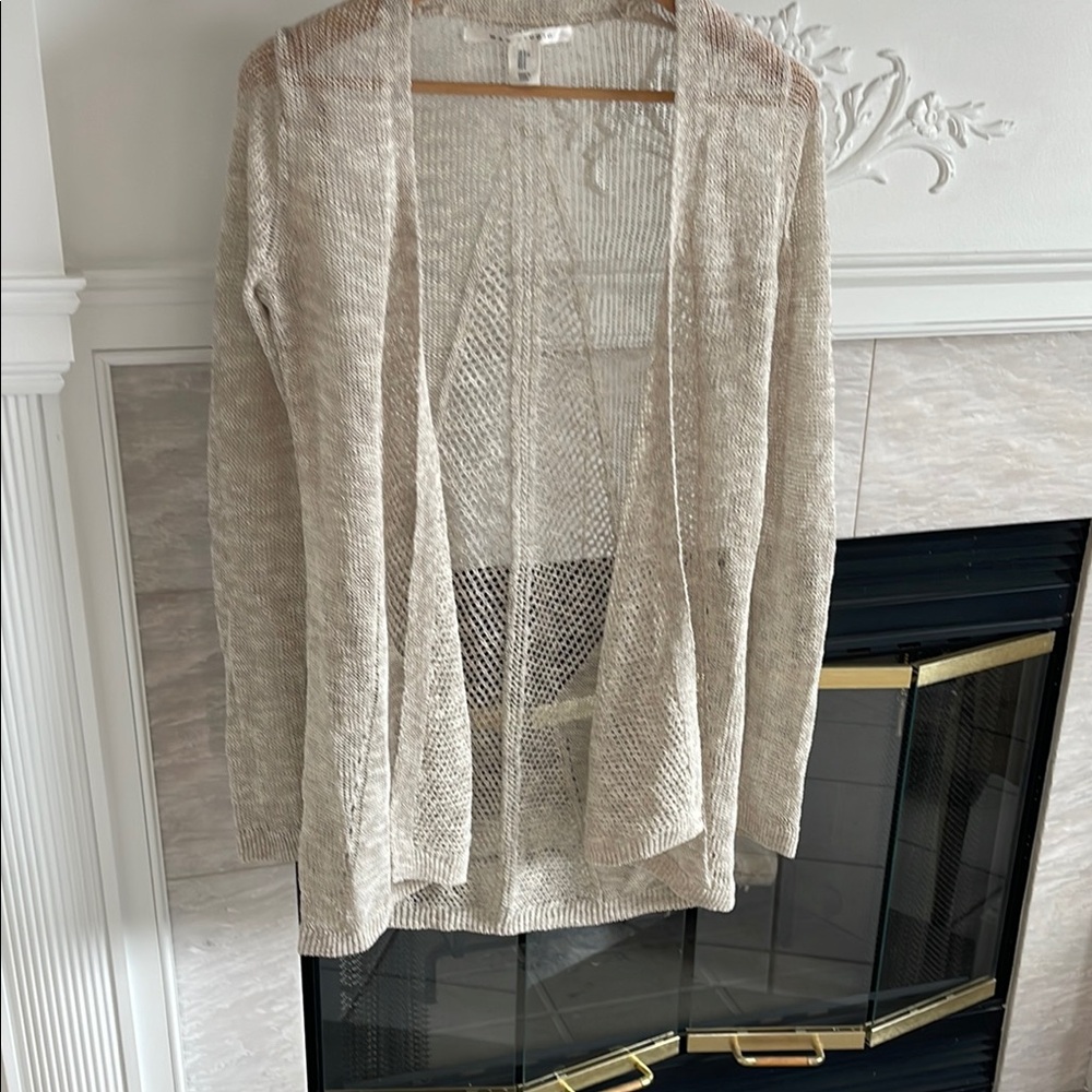 Max Studio Cream Shrug Sweater